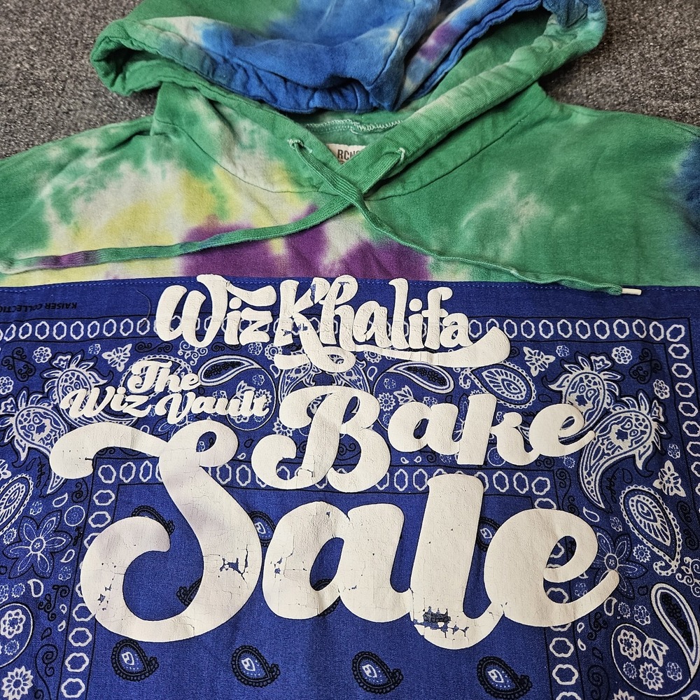 RCNSTRCT Tie Dye Hoodie Wiz Khalifa Bake Sale (Feat. Travis Scott) Size Medium